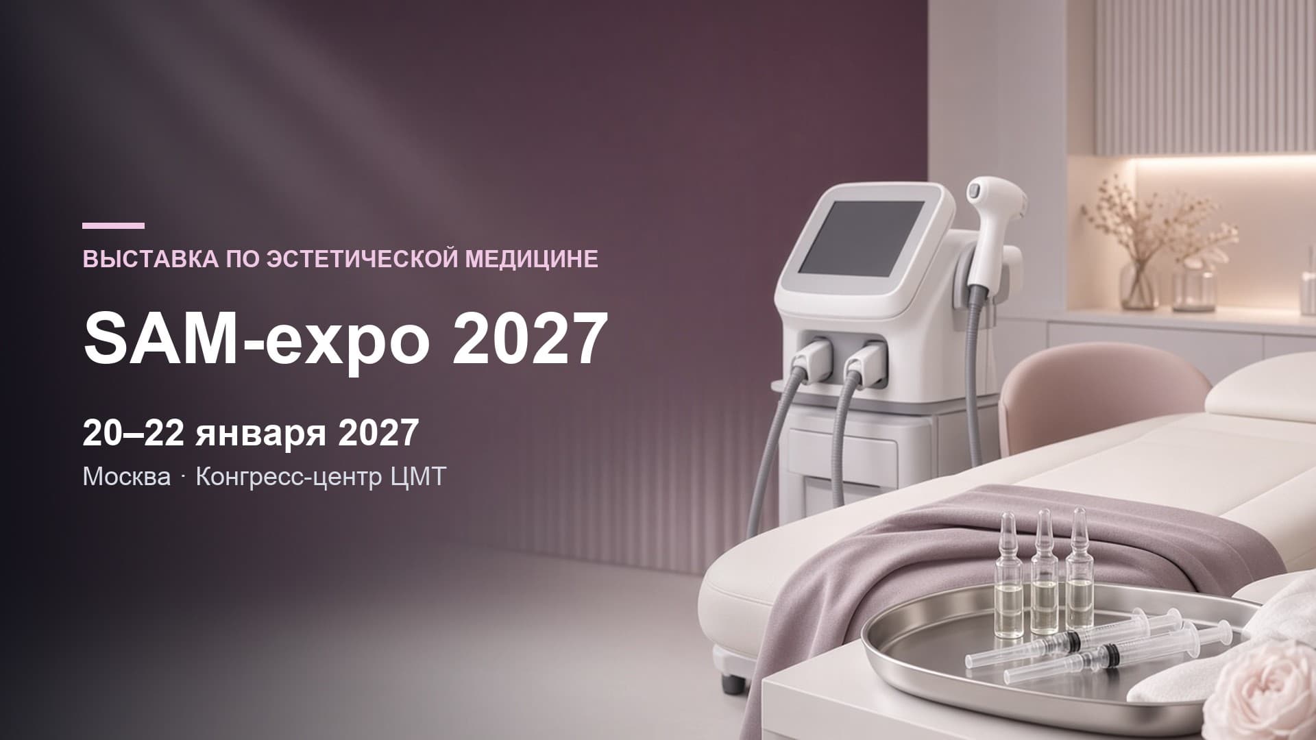 SAM-expo 2027 — специализированная выставка по эстетической медицине
