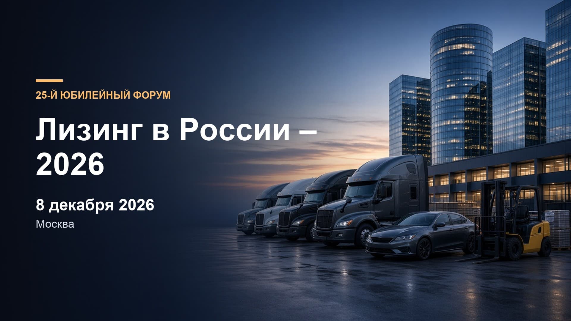 25-й юбилейный форум «Лизинг в России – 2026»