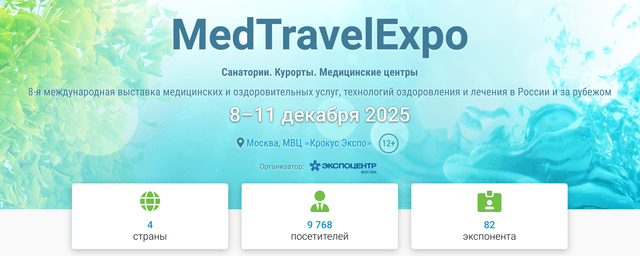 Международная выставка «Санатории. Курорты. Медицинские центры»