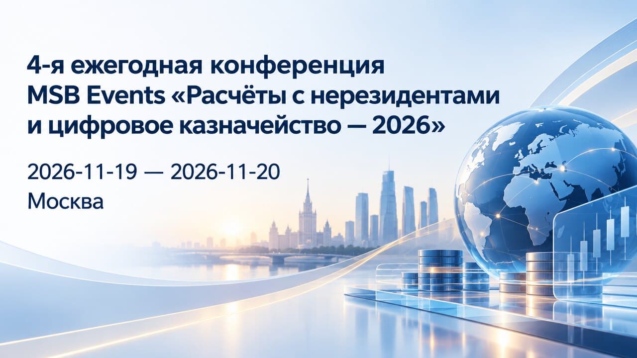 4-я ежегодная конференция MSB Events «Расчёты с нерезидентами и цифровое казначейство — 2026»