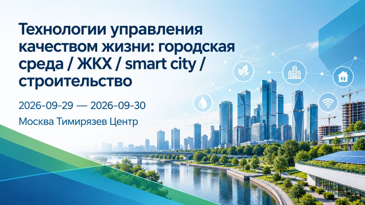 Технологии управления качеством жизни: городская среда / ЖКХ / smart city / строительство