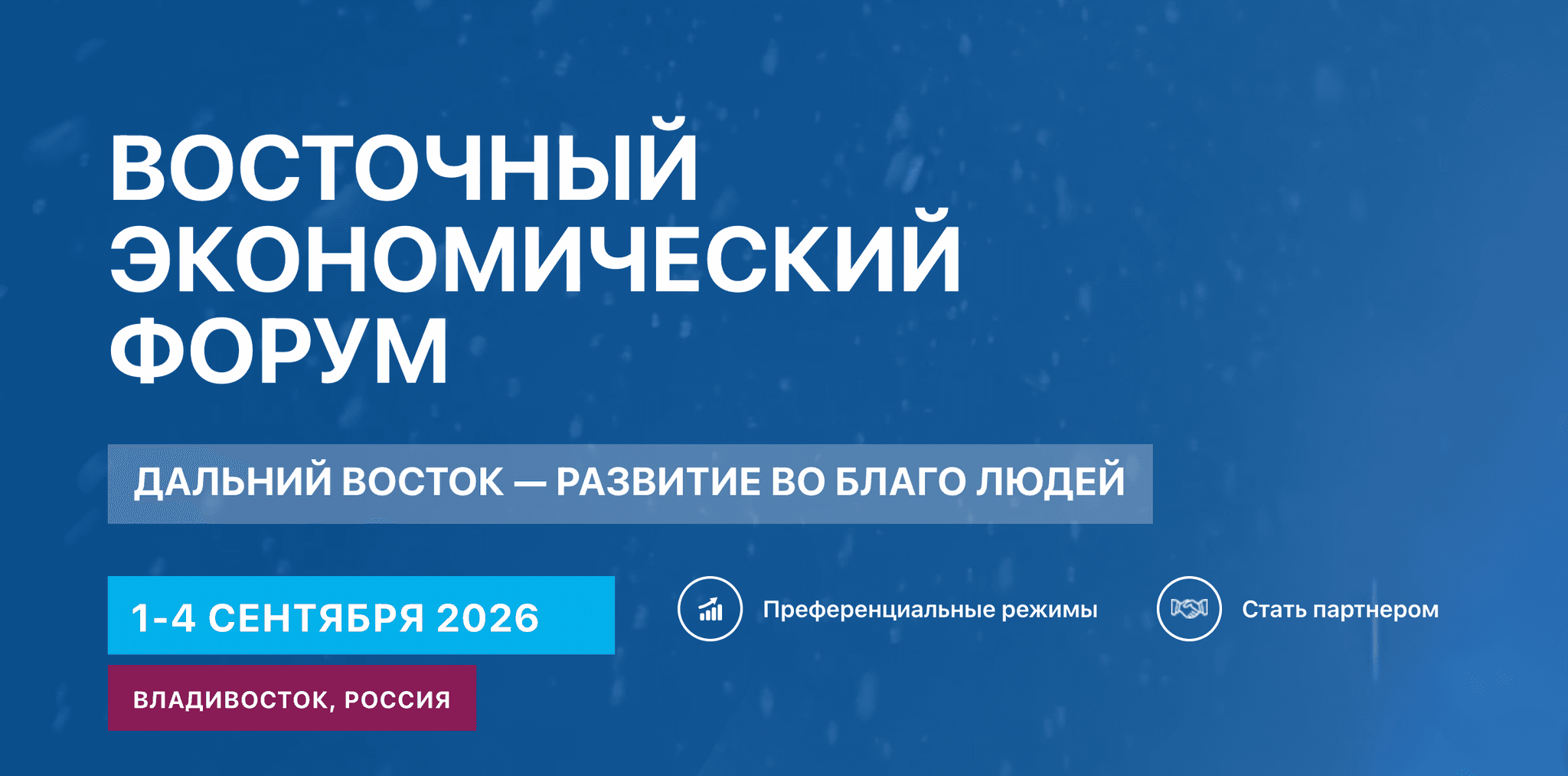 Название: XI Восточный экономический форум (ВЭФ-2026)