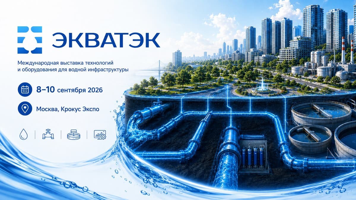 20-я Международная выставка технологий и оборудования для водного сектора «ЭКВАТЭК-2026» 