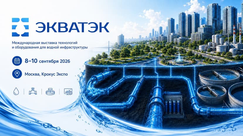 20-я Международная выставка технологий и оборудования для водного сектора «ЭКВАТЭК-2026»  обложка мероприятия