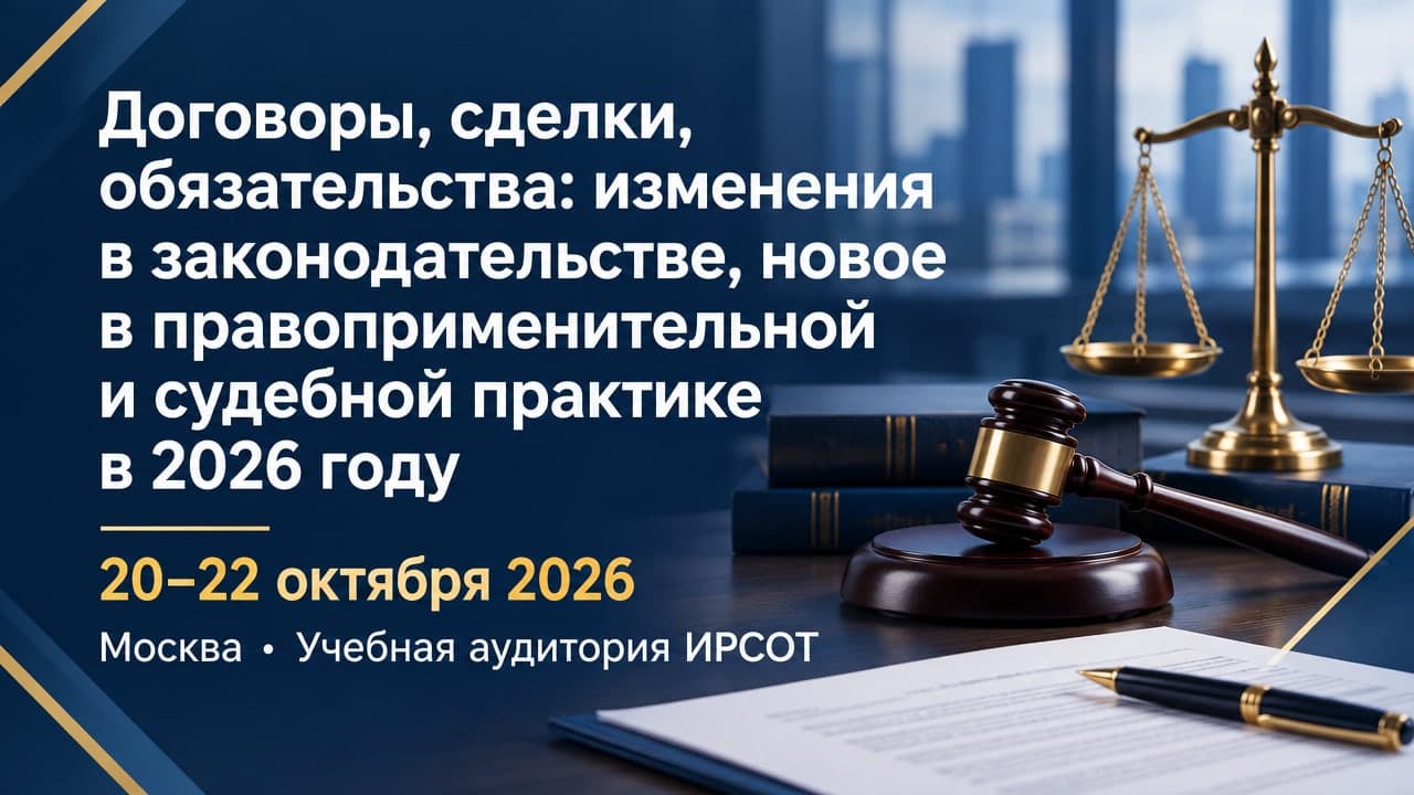 Договоры, сделки, обязательства: изменения в законодательстве, новое в правоприменительной и судебной практике в 2026 году