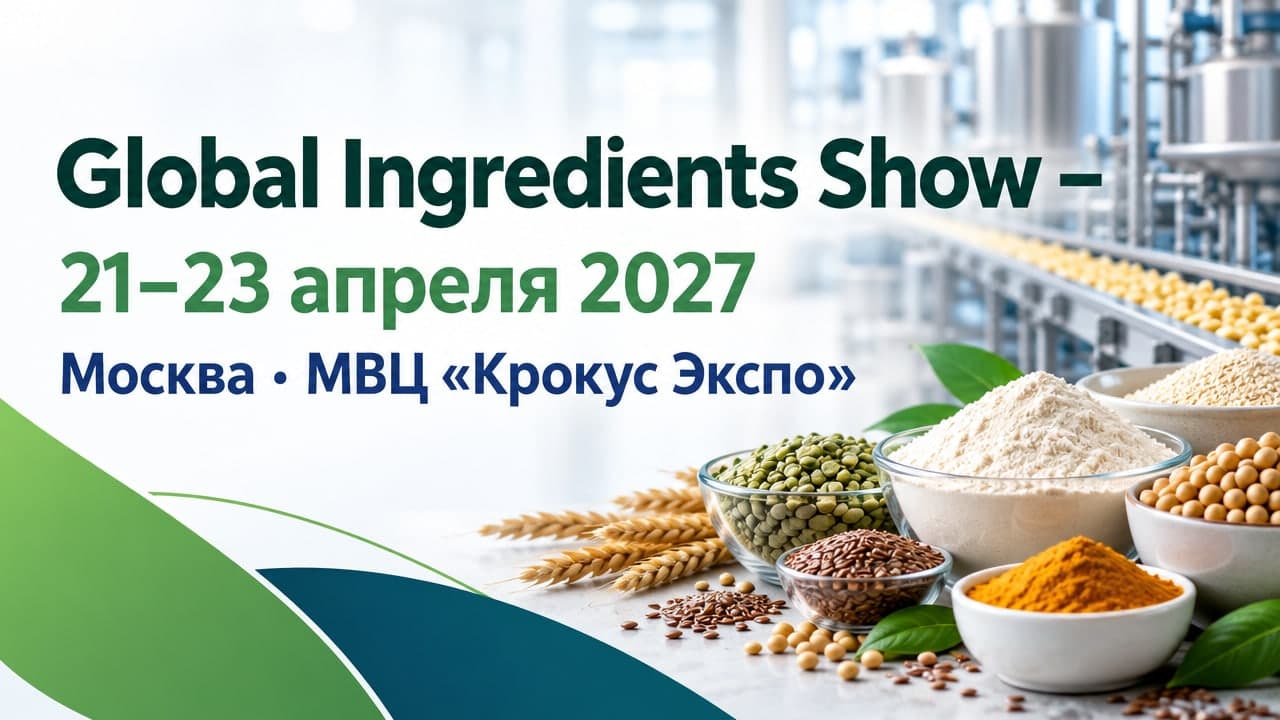 Global Ingredients Show – 29-я Международная выставка ингредиентов, сырья и оборудования для их производства