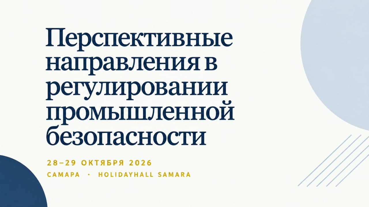 Перспективные направления в регулировании промышленной безопасности