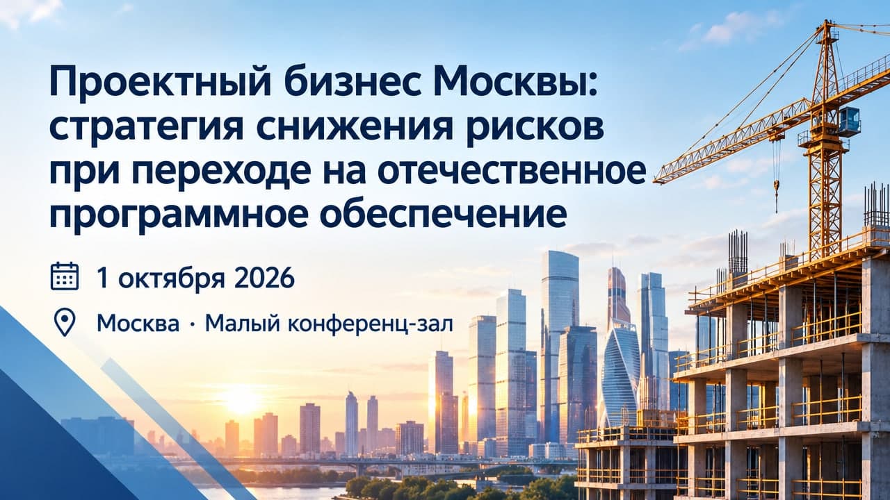Проектный бизнес Москвы: стратегия снижения рисков при переходе на отечественное программное обеспечение