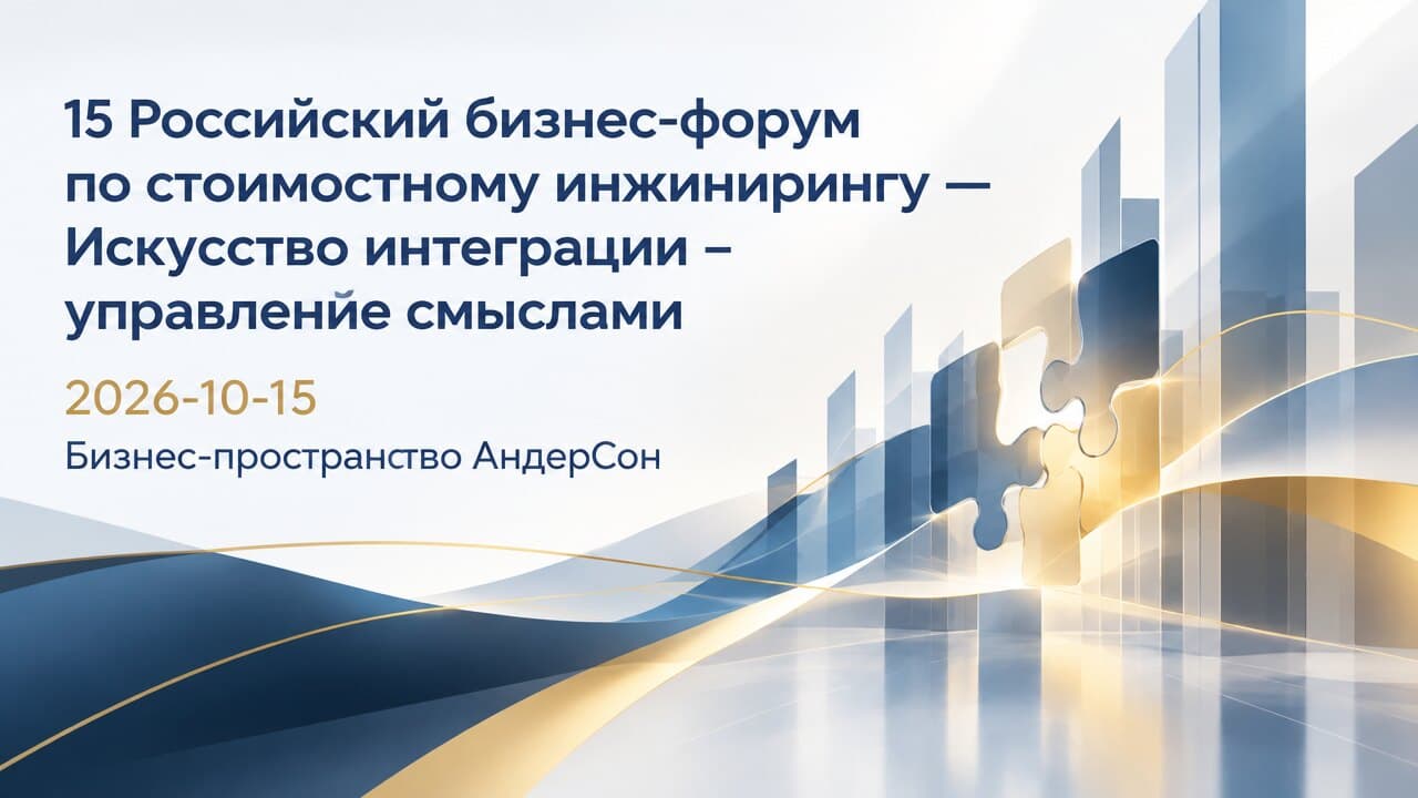 15 Российский бизнес-форум по стоимостному инжинирингу — Искусство интеграции – управление смыслами