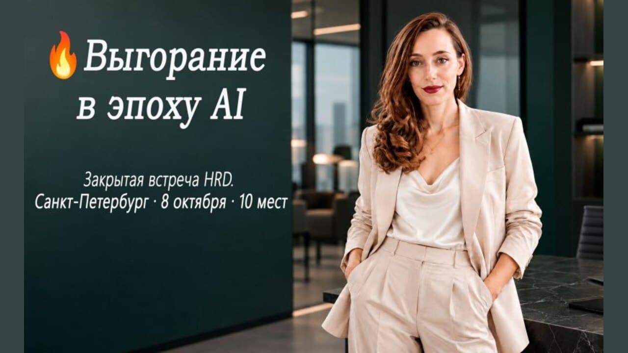 Выгорание в эпоху AI: Цена скорости. Закрытая встреча HRD.