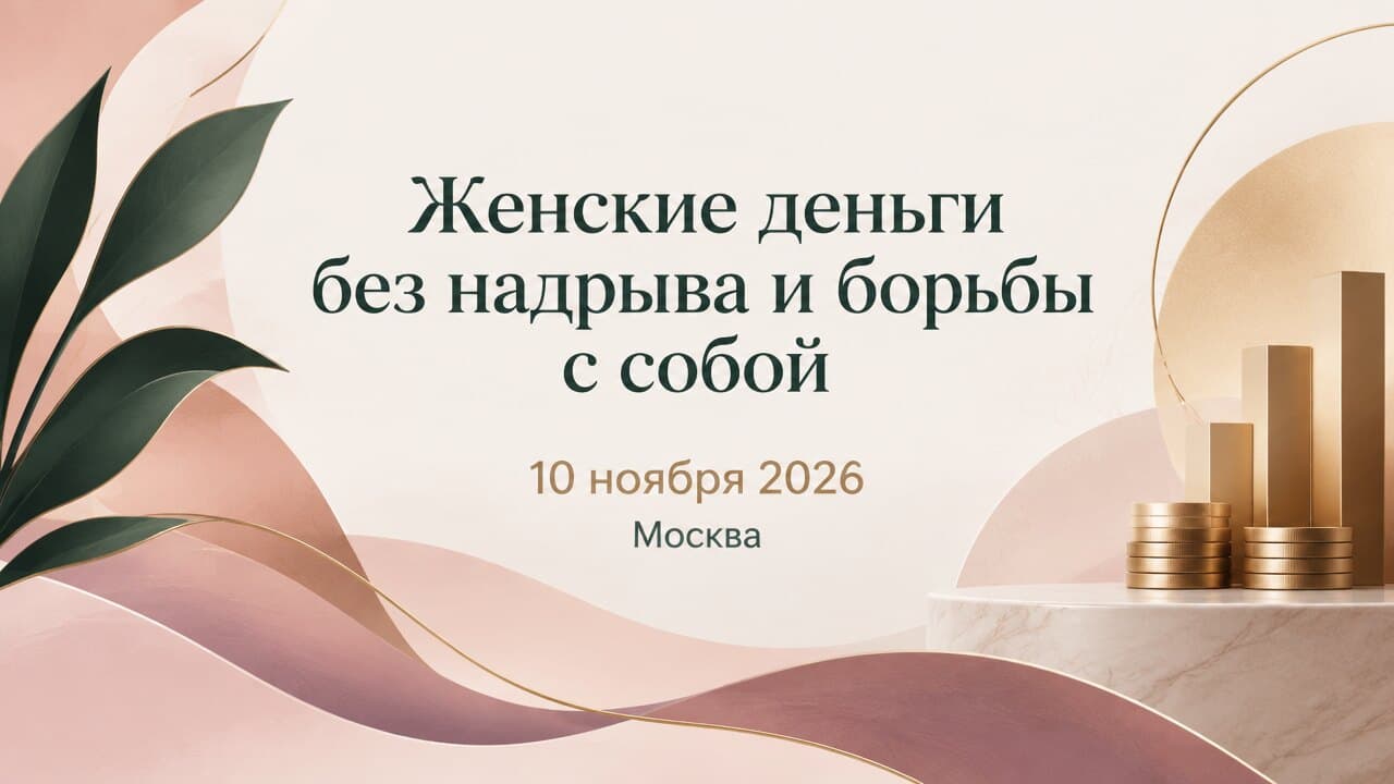 Женские деньги без надрыва и борьбы с собой