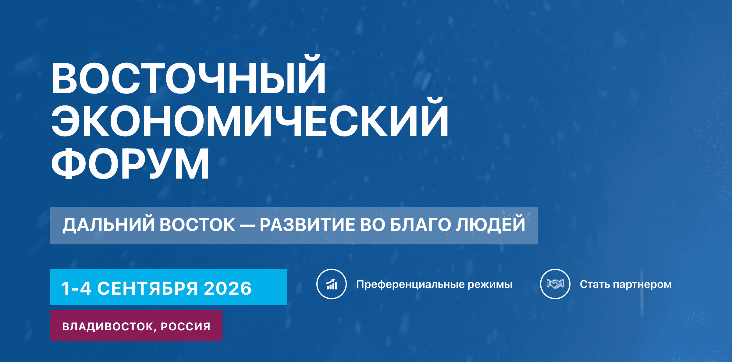XI Восточный экономический форум (ВЭФ-2026)
